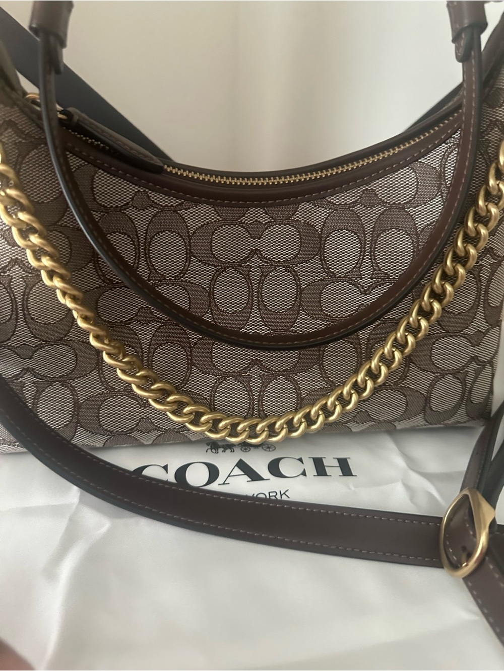 Coach Juliet Shoulder Bag 25 In Signature Jacquard - Picture 2 of 15